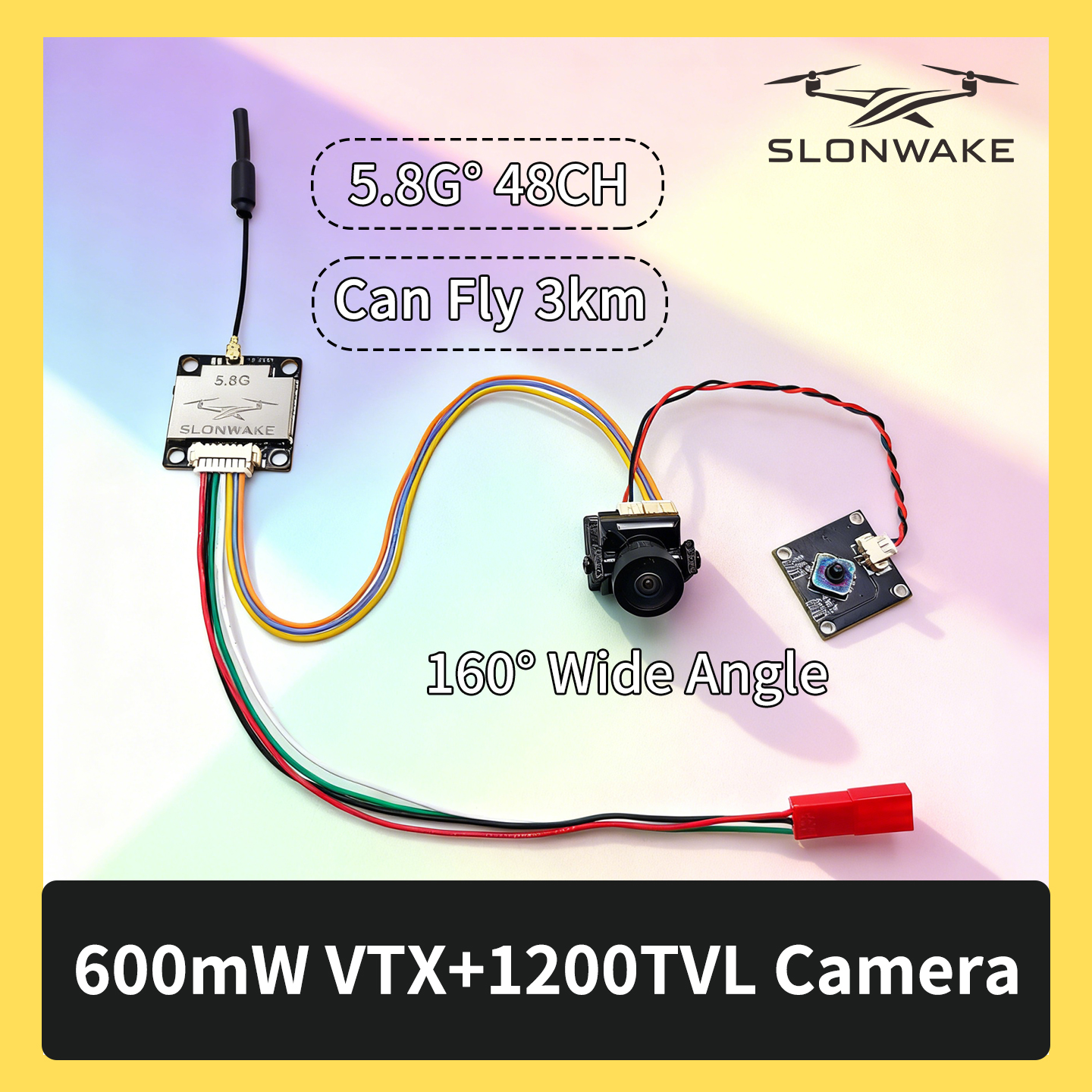 Drone Rc Remote Control - SLONWAKE 5.8G 600mW 7-24V FPV Video