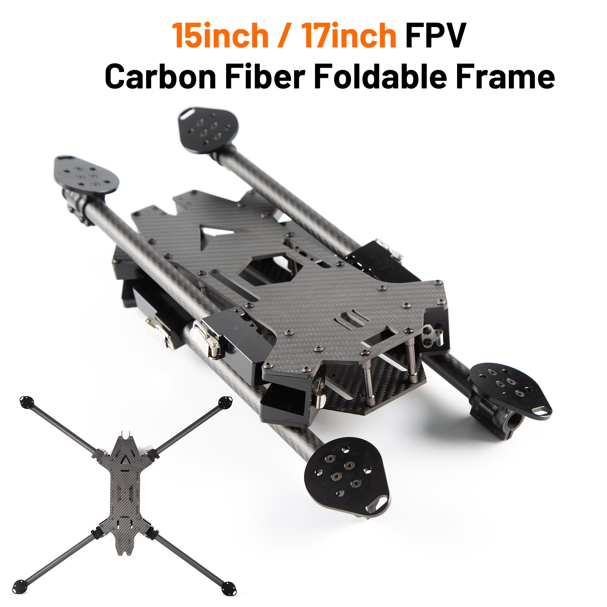 Drone Rc Diy - 15inch /17inch FPV Carbon Fiber Foldable