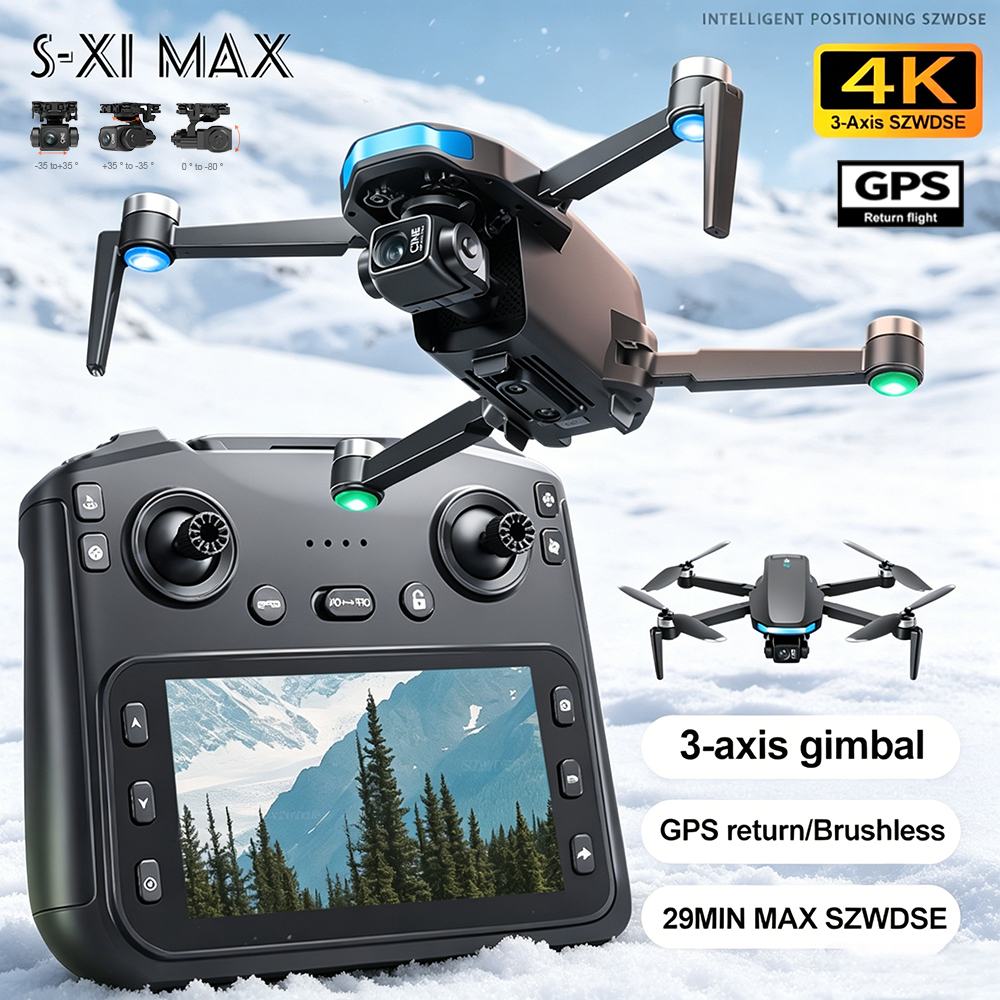Drone Rc Team City - New S-X1 MAX Drone GPS 8K