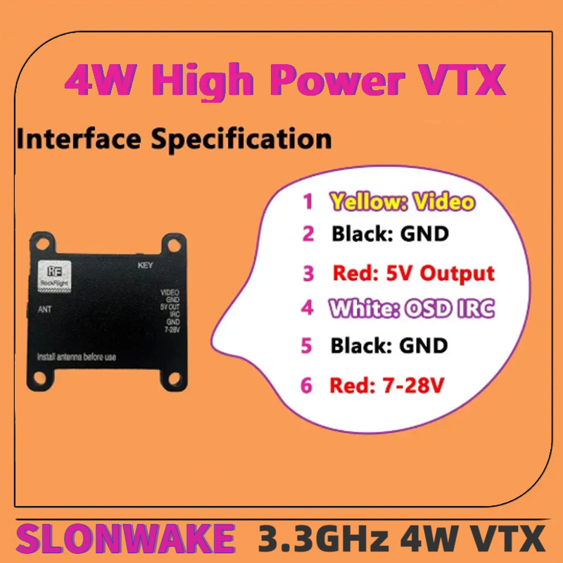 SLONWAKE FPV 3.3G 16CH 4000mW  - Drone Rc Remote Control 리뷰 및 가격