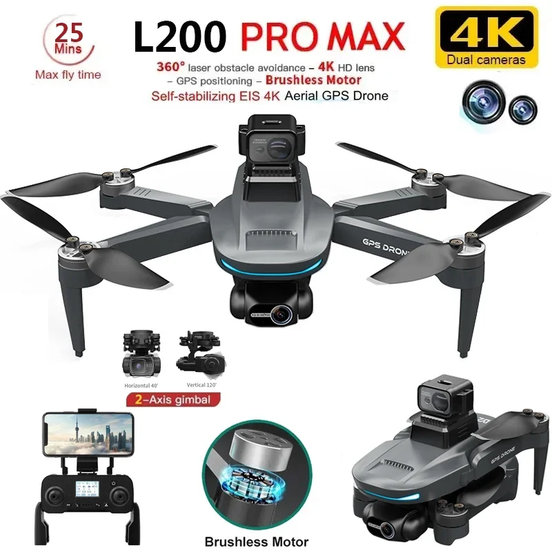 L200 PRO MAX Drone 4K 2-Axis P - Drone Rc Team City 리뷰 및 가격