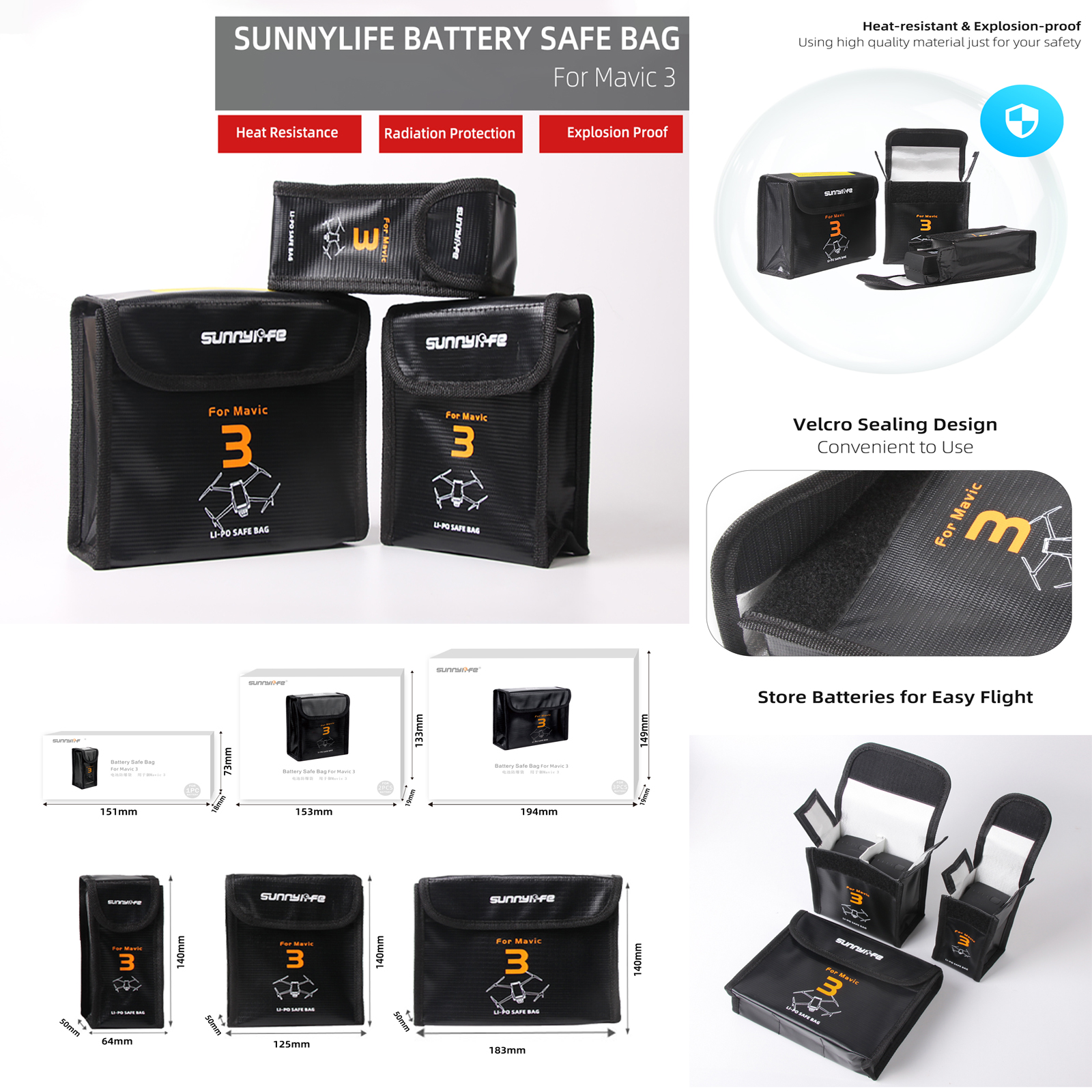 Sunnylife Lipo Battery Safe Ba - Drone Dji Rc Mavic 3 Pro 리뷰 및 가격