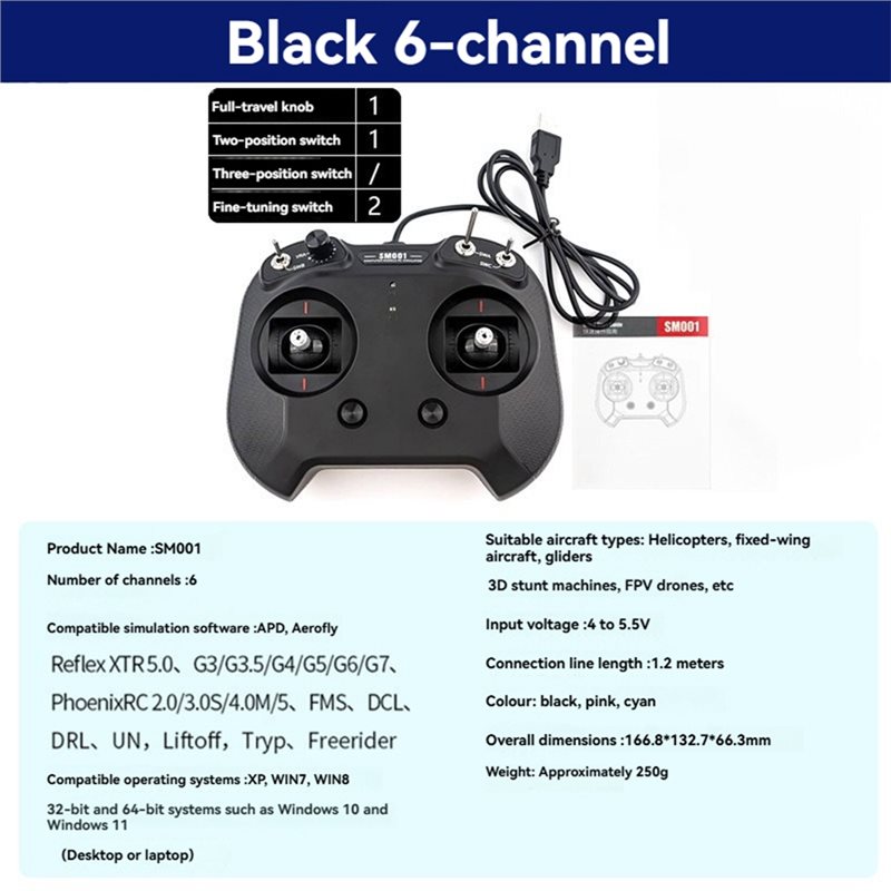 【GIFT】FS-SM001 6CH FPV Flight  - Drone Rc Simulator 리뷰 및 가격