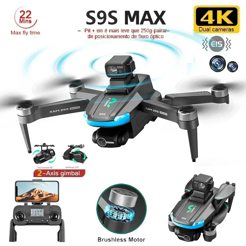 NEW S9S MAX MINI Drone 4K 2-Ax - Drone Rc With Screen 리뷰 및 가격