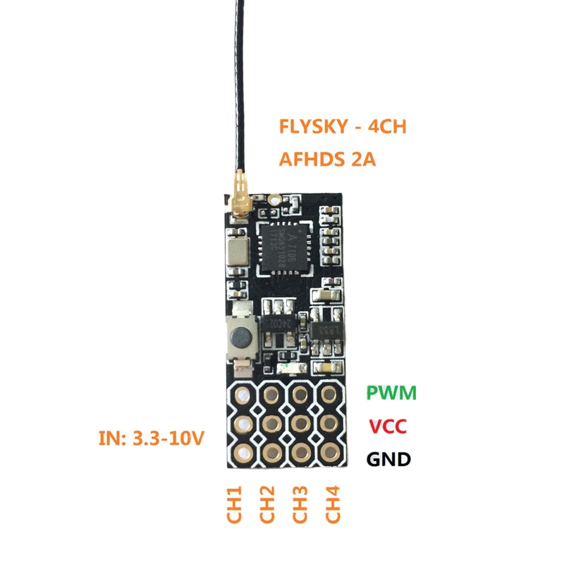 Flysky FS2A Mini Receiver 4CH  - Drone Rc Leading 리뷰 및 가격
