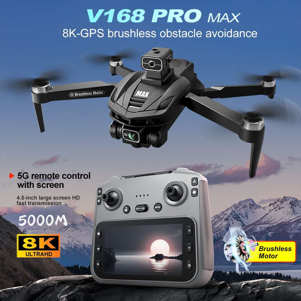 V168 PRO Max GPS Drone 8K Prof - Drone Rc With Screen 리뷰 및 가격