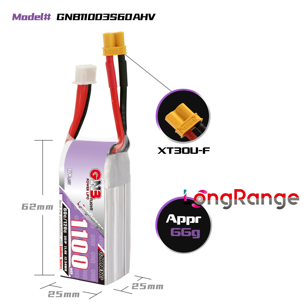GNB 1100mAh 2S 3S 4S 6S 60C/12 - Drone Rc Leading 리뷰 및 가격