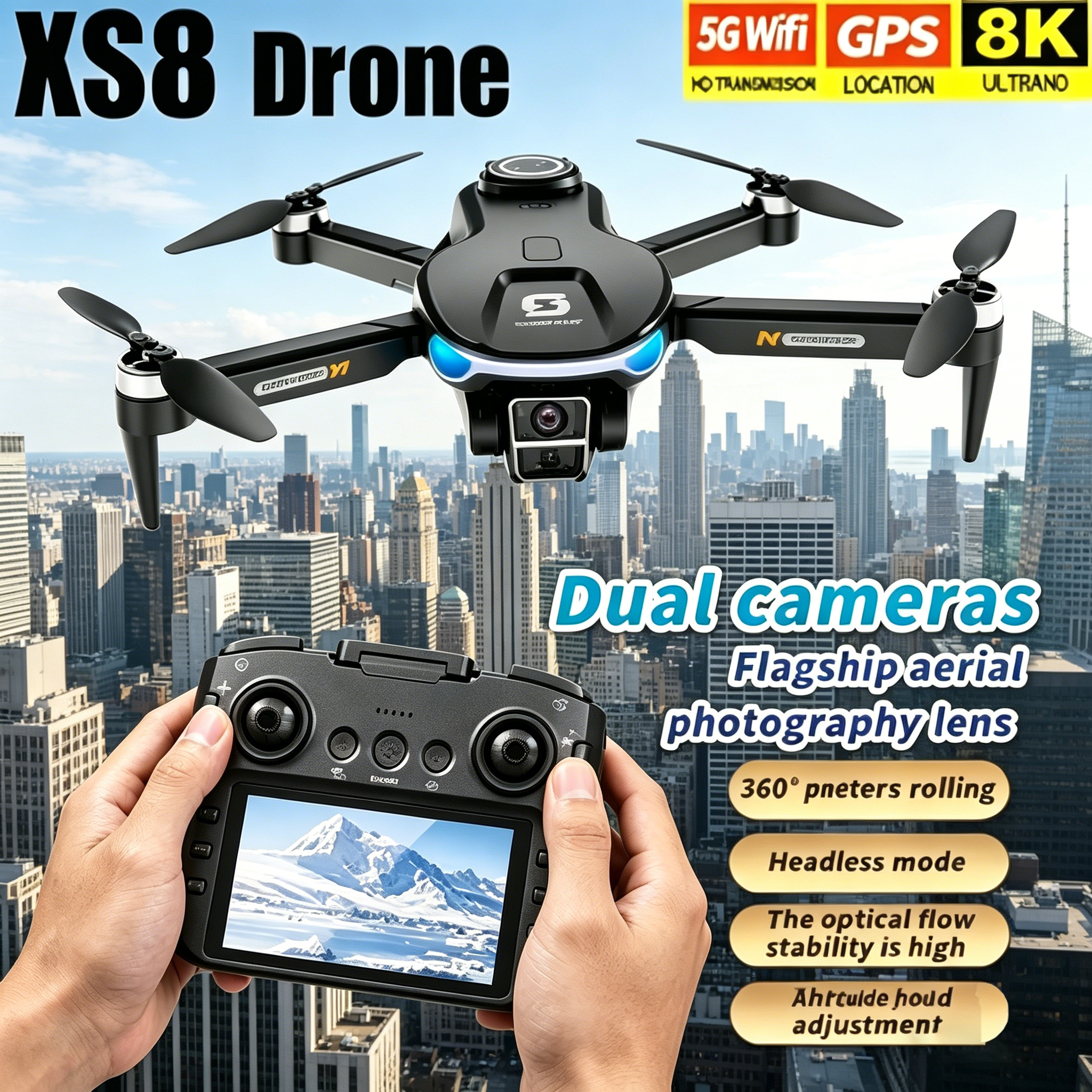 HD 8K Professional GPS Drone w - Drone Rc Foldable 리뷰 및 가격