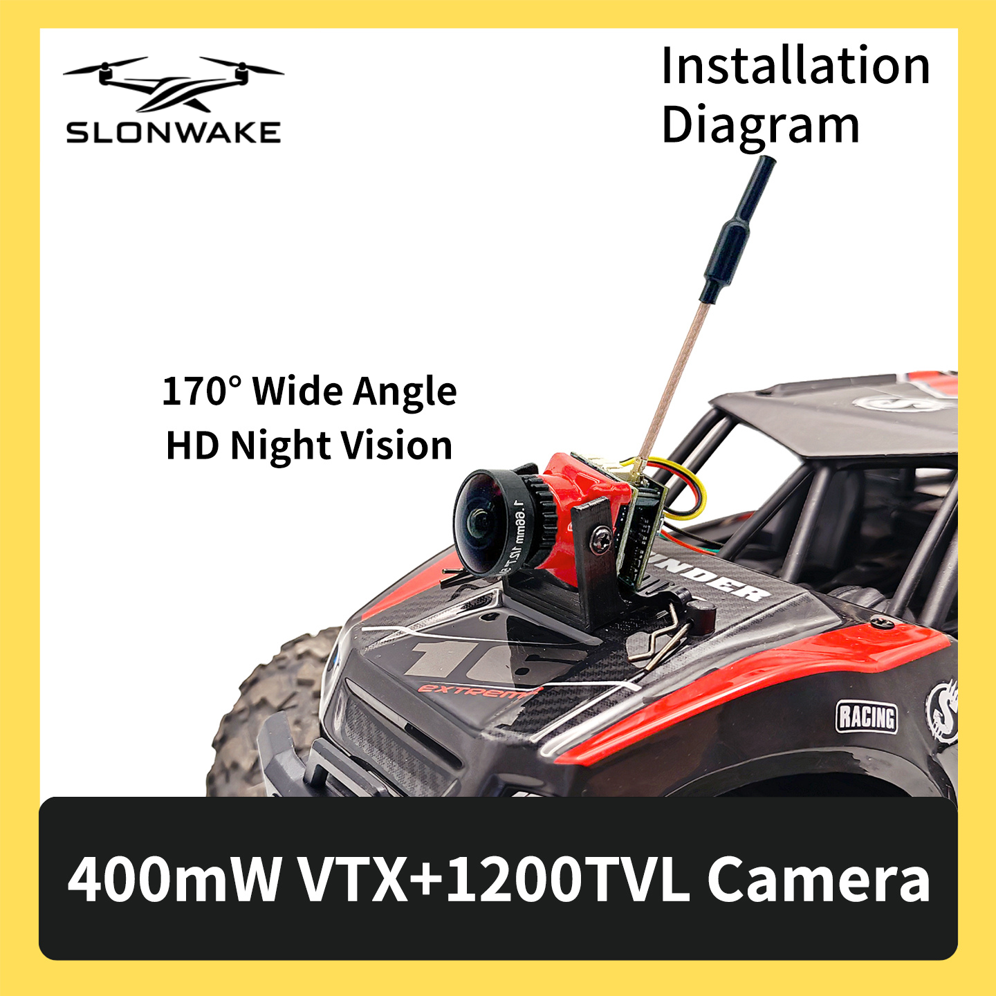 SLONWAKE 5.8G 48CH FPV 400mw V - Drone Rc Remote Control 리뷰 및 가격