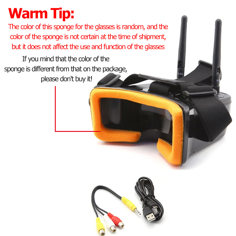 VR009 FPV Video Goggles 3Inch  - Drone Rc With Screen 리뷰 및 가격
